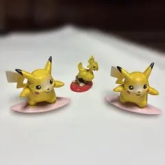 TOMYピカチュウ サーフィン フィギュア 2体とチョコボ 3点セット