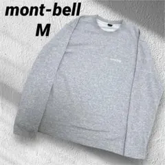 mont-bell グレー トレーナー Mサイズ　アウトドア　スウェット　刺繍