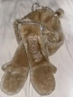 くまのプーさん　ファンキャップ♡フード付きマフラー手袋　ディズニーリゾート