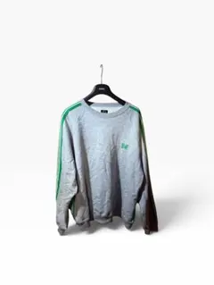 Needles クルーネック スウェット グレー グリーン