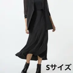 ユニクロ マーメイドマキシスカート マーメイドスカート ブラック S