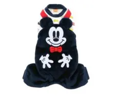 ペットパラダイス 犬服 ミッキー ロンパース 裏起毛 DSSサイズ 中古