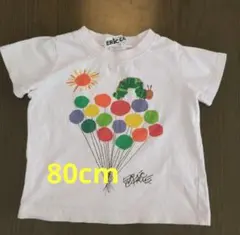 はらぺこあおむし　薄ピンク半袖Tシャツ　80cm ベビー　Tシャツ