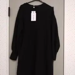 新品タグ付きJUNOAH 長袖ロングワンピース