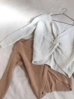 ❤️週末限定セール❤️クロスデザインニット