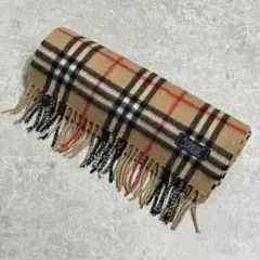 90s Burberry 丸善 イングランド製 カシミヤ ノバチェック マフラー