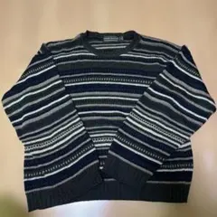 柄ニット 古着