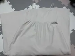 しまむら【Lunacion】ウェーブJQキャミワンピース オフホワイト