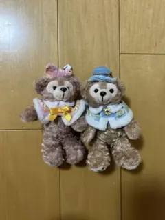 ダッフィー シェリーメイ ぬいぐるみバッジ クリスマス カラーオブクリスマス