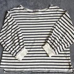 JOURNAL STANDARD ストライプ五分袖カットソー