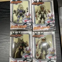 未開封 当時物 仮面ライダー響鬼 威吹鬼 轟鬼 ビッグサイズソフビ4体