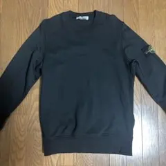 STONE ISLAND ブラック クルーネック スウェット - メルカリ