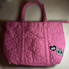 BABYDOLL ピンク キルティング トートバッグのサムネイル
