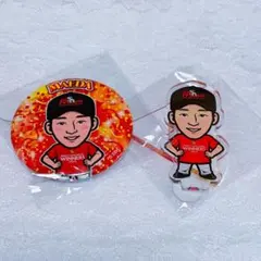 若鷹ガチャ 前田悠伍 CS優勝 缶バッジ アクリルスタンド