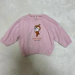ドキンちゃん　90cm 長袖トレーナー　トップス　スウェット　薄手　ピンク