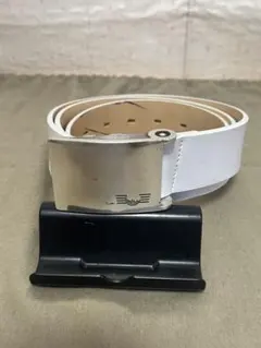 おしゃれ　カンタベリーゴルフ　レザーベルト　ホワイト