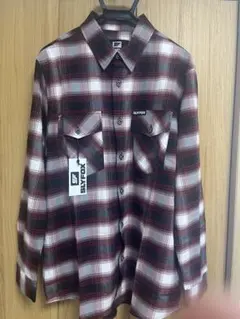 ハーレー SLYFOX × MINT 　赤系　チェック柄　シャツ　サイズ：L