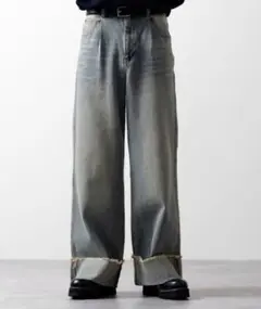 【CLEL】ヴィンテージデザイン ロールアップデニムパンツ 完売品