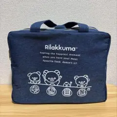 リラックマ デニム風 スクエア保冷バッグ