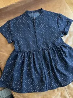 『極美品』ユナイテッドアローズ　ペプラムバンドカラーブラウス