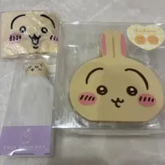 ちいかわ　うさぎ　水回り用小物入れ　フェイスウォッシュネット　ヘアバンド