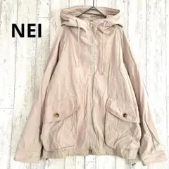 ネイ NEI スタンドカラー ジャケット【F】ブルゾン ジップアップ ベージュ