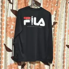 FILA フィラ　メンズ　長袖　トップス　長袖Tシャツ　ロンT 黒　ブラック　春