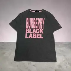 美品　BURBERRY BLACK LABEL 大ロゴ 半袖Tシャツ ホースロゴのサムネイル