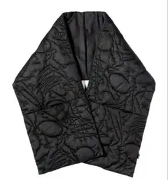 manipuri マニプリ リバーシブル キルティングストール　マウンテン 黒