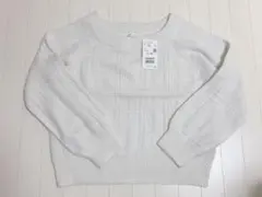 honeys ラメ入チェック編ニット L