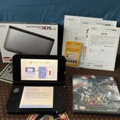 Nintendo 3DS LL 本体 シルバー×ブラック