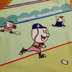 【おまけ付き】ボール君 エプロン グリーン　ヤクルトスワローズ　レトロ　希少