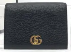 GUCCI　GG　マーモントレザー 　二つ折り財布　美品