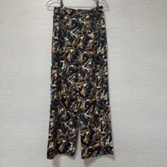 ブラウン ワイドパンツ