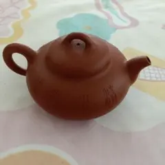 中国茶器 陶器製 茶色 蓋付き