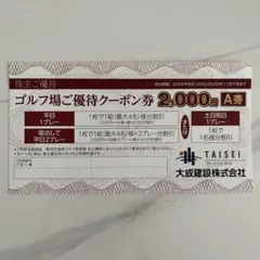 軽井沢高原ゴルフ倶楽部 ご優待クーポン券 B券 2,000円分 - メルカリ