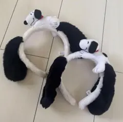 USJ ユニバ スヌーピー カチューシャ ぬいぐるみ 2個セット