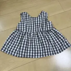 tinymanon　タイニーマノン　チェック柄ブラウス　100