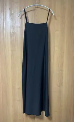 classicalelf リネンライクロングキャミワンピース　ブラック