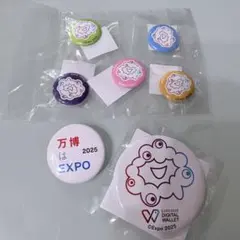 大阪万博限定 ミャクミャク缶バッジ　コンプリート　非売品　　缶バッチ7個セット