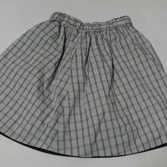 フレアスカート ギンガムチェックリバーシブルスカート