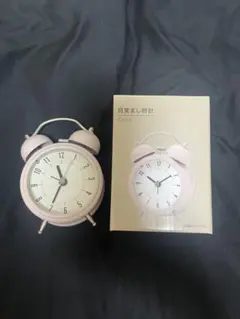 目覚まし時計 ピンク アナログ