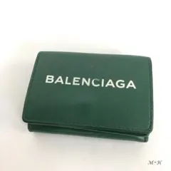 希少✨バレンシアガ ペーパーミニウォレット 三つ折り財布 レザー