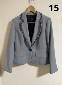 SUCRE フリンジ　ジャケット　フォーマル　15号　セレモニー　大きいサイズ