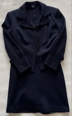 ROPEネイビー ボタン付きジャケット・ワンピースセット