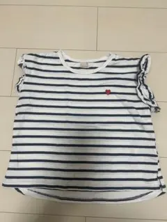 petit main ストライプ Tシャツ 110