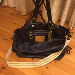 COACH ハンドバッグ ショルダーバッグ　ネイビー