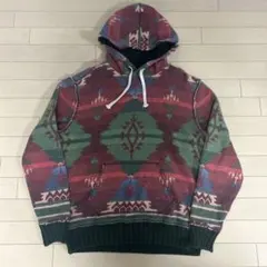 Polo by Ralph Lauren M 裏サーマルパーカー　ネイティブ柄