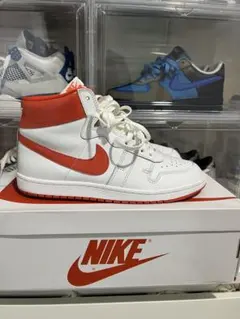 NIKE ナイキ　エアシップ　ハイカットスニーカー ホワイト/オレンジ　堀米