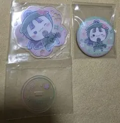 忍たま乱太郎　桜もちぴこ　立花仙蔵　缶バッジ&アクスタセット